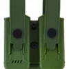 PORTA CARGADOR DOBLE CON TAPA VERDE