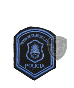 Escudos Bordados - Baja Visibilidad - Policia de Provincia de Buenos Aires -Negro Azul